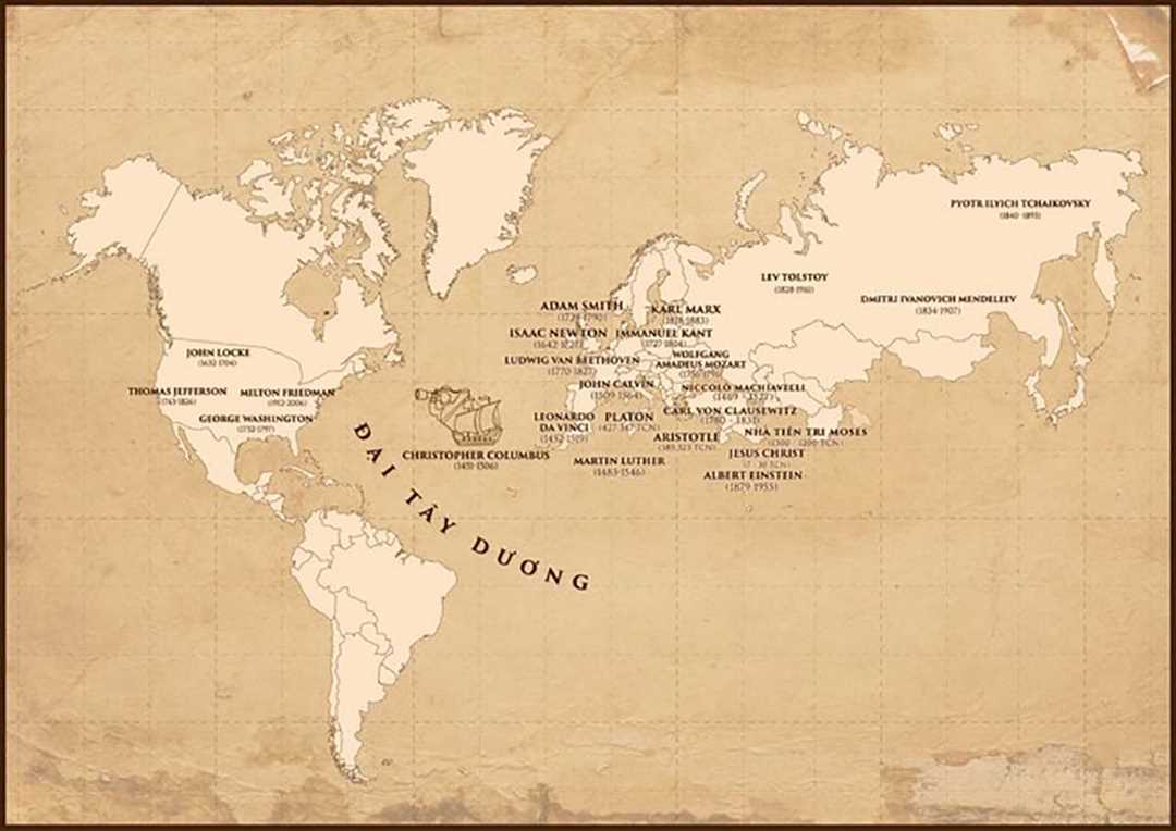 Bản đồ thế giới làm bằng gỗ là món quà có ý nghĩa đời sống