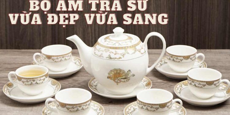 Mỗi bộ ấm chén thường gồm một ấm trà đi kèm sáu chén nhỏ