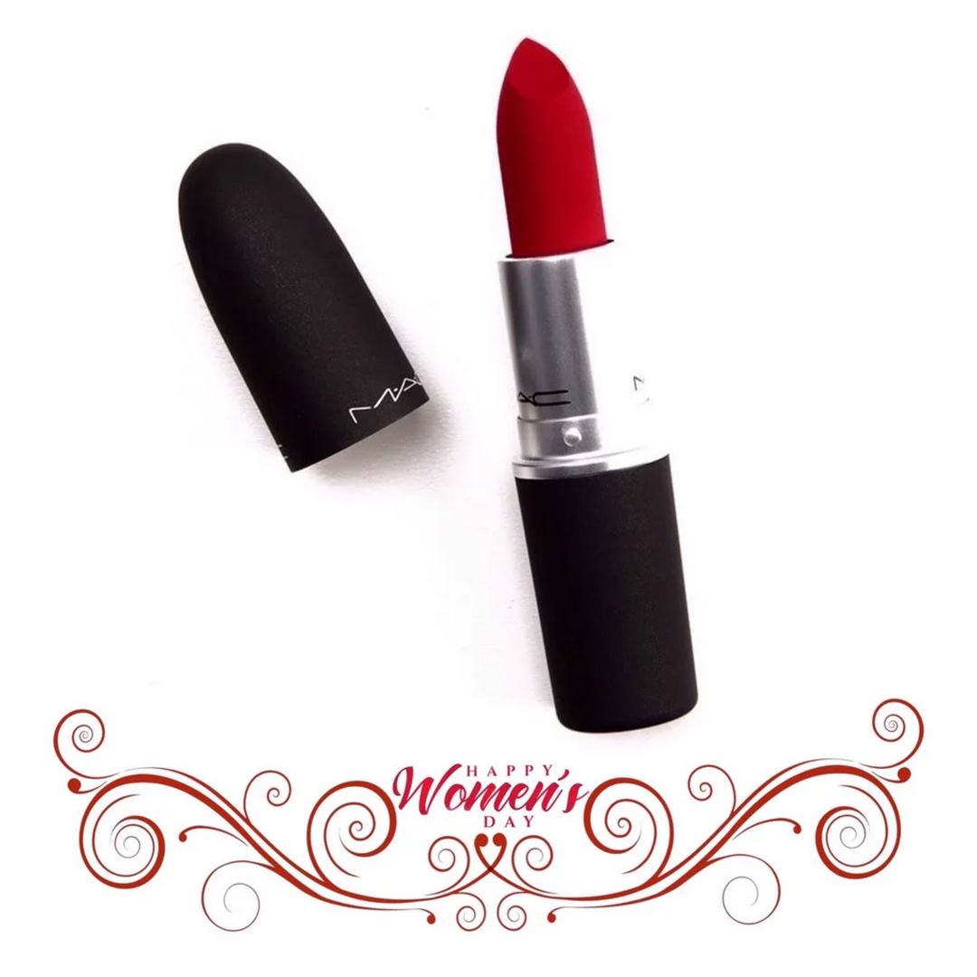 Son MAC Powder Kiss Lipstick Màu Ruby New